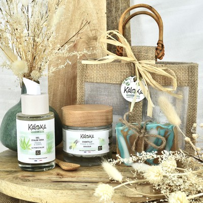 Coffret gel aloe vera, chantilly & savon, visage et corps, naturel et fabriqué en france