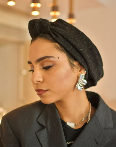 Turban en jersey, made in france, baïa creation