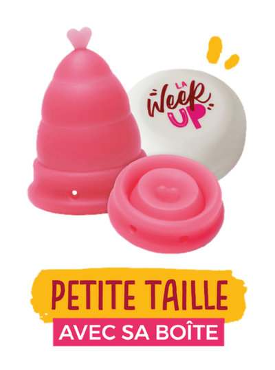 Coupe menstruelle pliable - Petite taille - Flux légers - La Week'Up - Zéro déchet et fabriqué en France