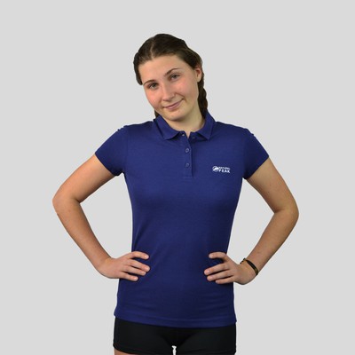 Polo femme "Triolet" en tencel et coton à manches courtes 