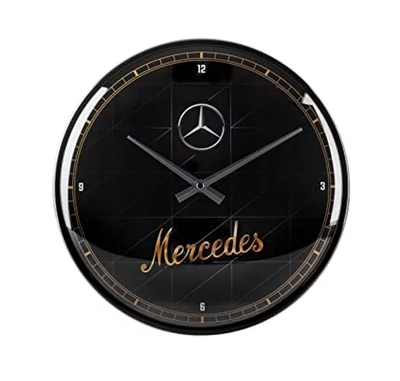 Horloge Mercedes Noire 31 cm