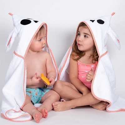 Cape de bain en coton bio sans fibre " Alaska " pour bébé mixte 