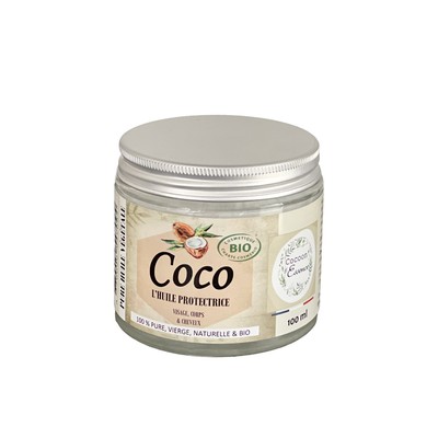 Pure Huile Végétale Coco Bio "l'huile protectrice" Cocoon'Essence, naturelle et fabriquée en france
