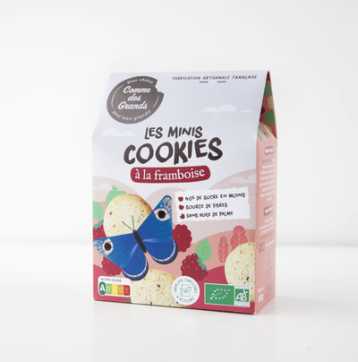 Cookie Framboise 140g BIO, gouter sain bébé, DME, Comme des grands