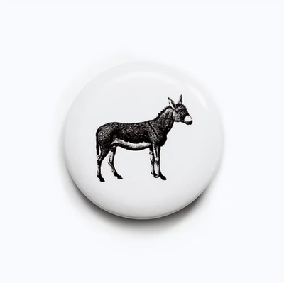 Badge Donkey pin's original et vintage