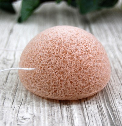 Éponge " Konjac " bio argile rose spéciale nettoyante de peau