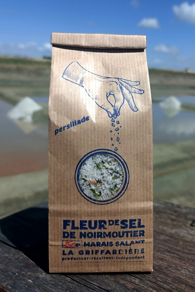 Fleur de Sel Persillade 250GR Marais Salants La Griffardière