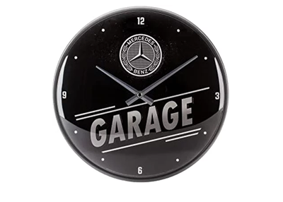 Horloge Mercedes Garage Noire 31 cm