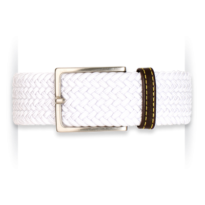 Ceinture tressée élastique blanche White Lady