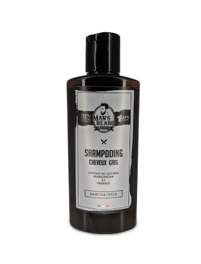 Shampooing homme cheveux gris sans sulfates made in France 150ml