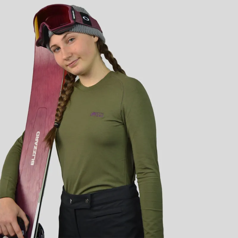 T Shirt technique femme "Walker" en tencel à manches longues
